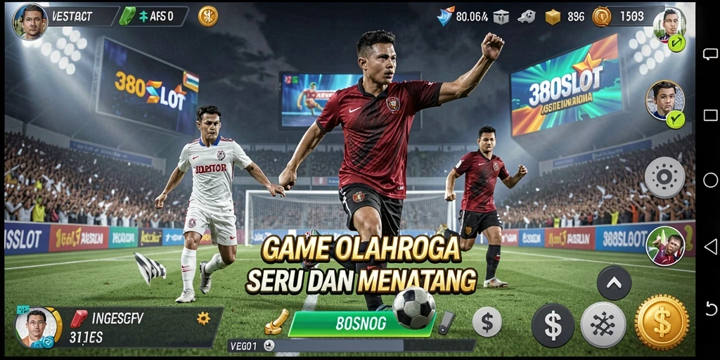 Screenshot gameplay 380SLOT dengan aksi olahraga yang menegangkan.