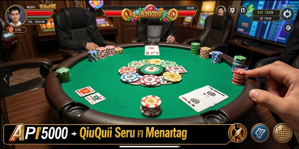 Tampilan gameplay seru dari API5000 dengan suasana kompetitif QiuQiu.
