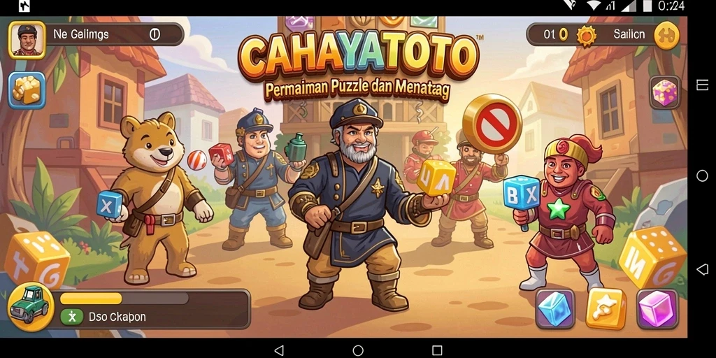 Tampilan gameplay seru dari CAHAYATOTO yang membuat ketagihan.