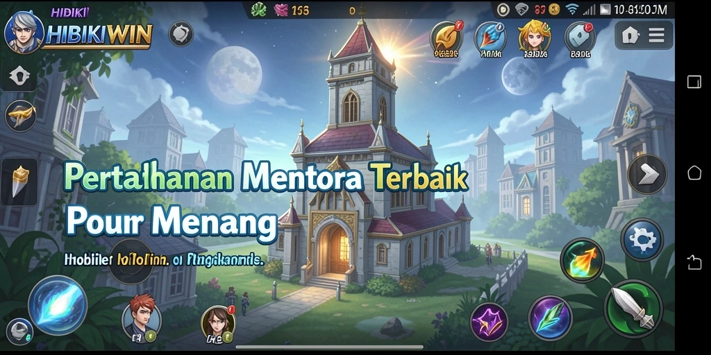 Menara siap untuk menghadapi gelombang musuh dalam HIBIKIWIN.