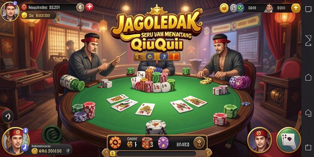 Screenshot gameplay seru JAGOLEDAK QiuQiu yang mengasyikkan.