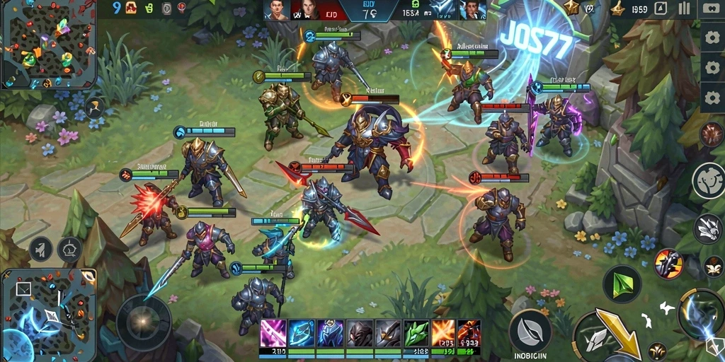 Tampilan gameplay JOS77 yang intens dan mengasyikkan.