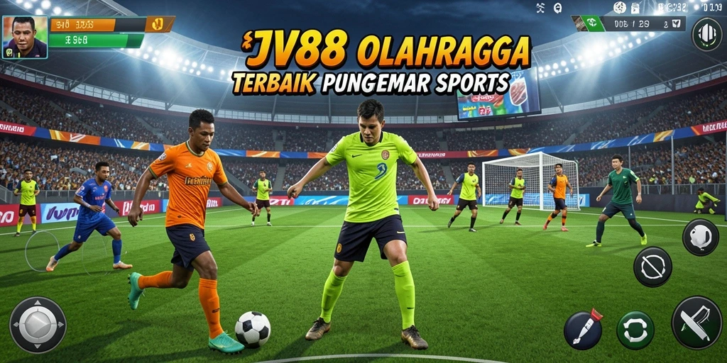 Tampilan screenshot <strong>JV88</strong> menampilkan aksi seru dalam pertandingan olahraga.