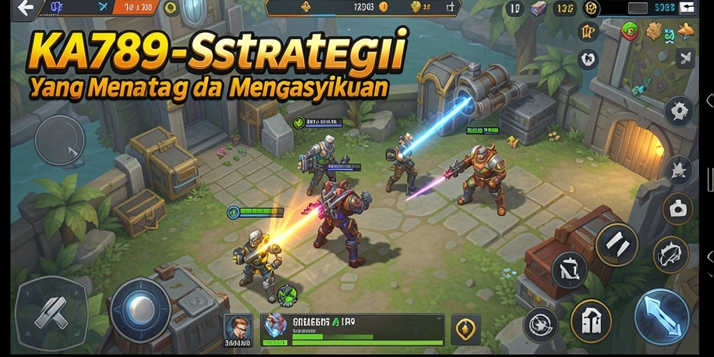 Tangkapan layar KA789 menunjukkan aksi pertempuran strategi yang intens.
