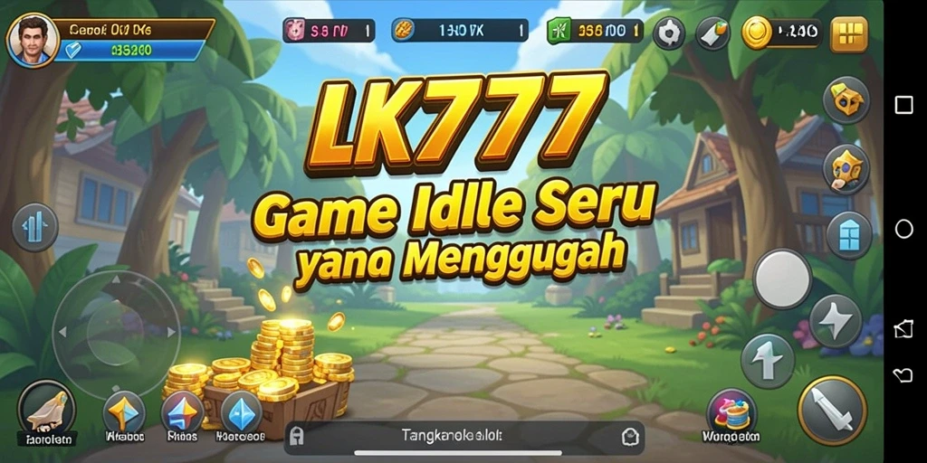 Tangkapan layar LK777 menunjukkan gameplay yang sederhana dan intuitif.