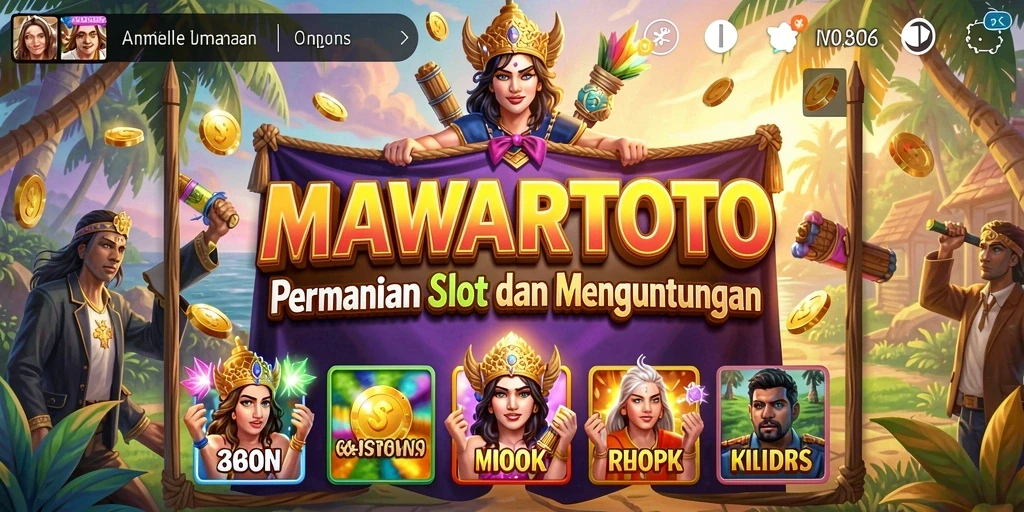 Screenshot utama MAWARTOTO menampilkan gameplay Slot yang menarik.