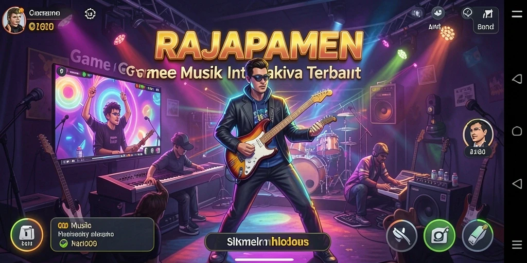 Tampilan gameplay RAJAPAMEN yang penuh warna dan interaktif.