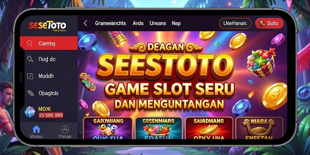 Tampilan gameplay SESETOTO yang menarik dan penuh warna.