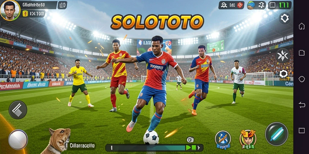 Antarmuka gameplay SOLOTOTO yang dinamis dan menarik.