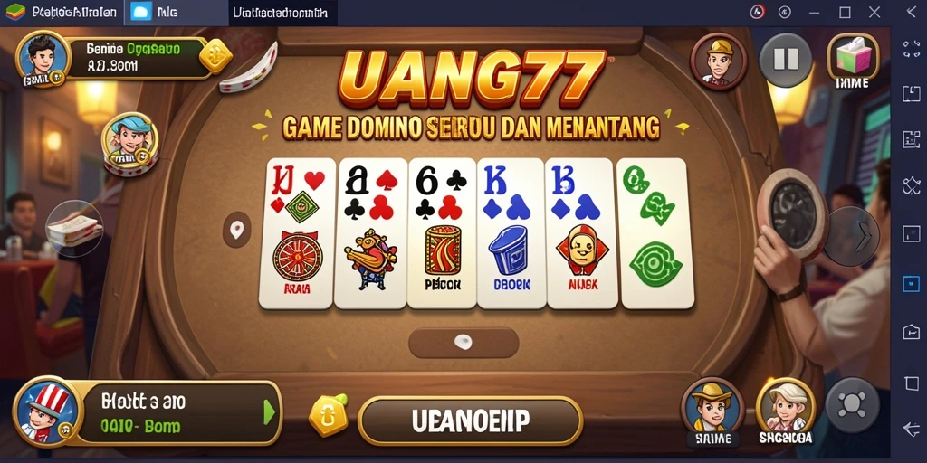 Screenshot gameplay domino yang seru dan menantang.