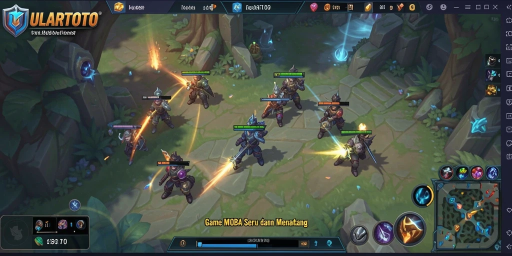 Tampilan gameplay ULARTOTO yang penuh aksi dan strategi.